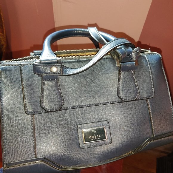 Dark blue Guess handbag purse - Picture 3 of 5